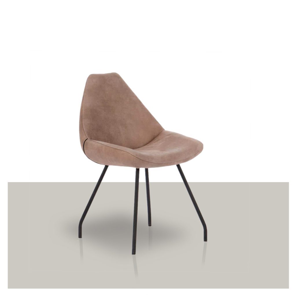 Eetkamerstoel Paul stof zonder armleuning Van Tafel