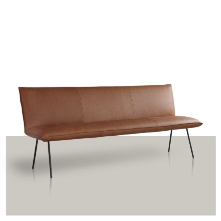 Leren-eettafel-bankje-met-zwarte-pootjes-voorkant-Van-Tafel