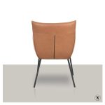 Stoel Door Cognac kleur achterkant