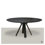 Zwarte ronde tafel Brug