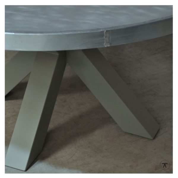 buitentafel zink met matrix onderstel