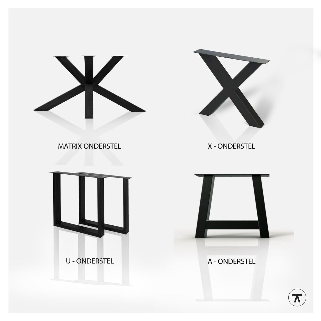 metalen onderstellen buitentafel padoek Van Tafel