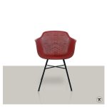 eetkamerstoel-indy-kick-rood-zwart-voorkant