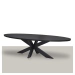 ovale-eettafel-zwart-met-matrix-onderstel-in-dezelfde-kleur