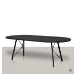 Depth-plat-ovale-eiken-eettafel-met-metalen-onderstel-met-draadelementen-zwart