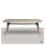 Twins-Deens-ovale-eiken-eettafel-met-rank-houten-onderstel-onderling verbonden-zeep