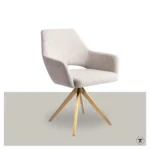 Stoel Yanai - gouden-draaionderstel