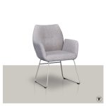 Stoel Danie lichtgrijs
