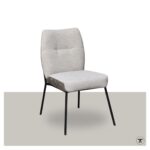 Stoel Danie zonder armleuningen in grijs