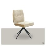 Stoel Danie zonder armleuningen-stof-leer