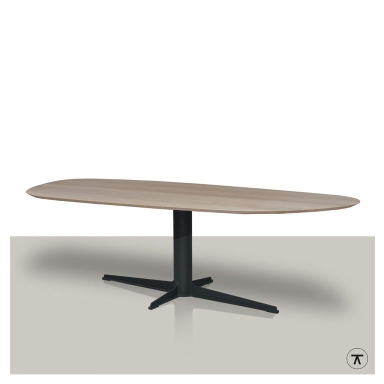 Kiezelvormige tafel Merel