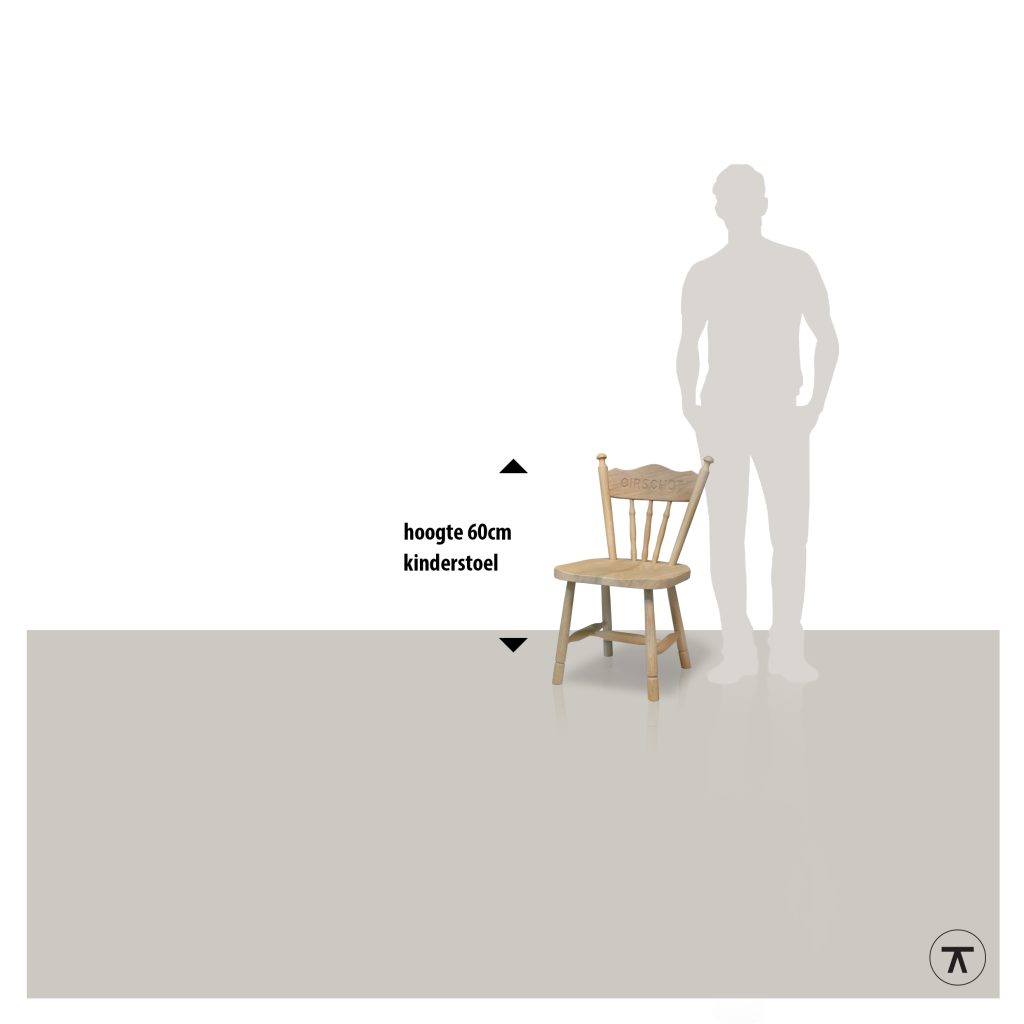 Oirschotse kinderstoel hoogteaanduiding