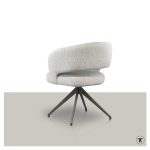 Achterkant stoel Marjon in grijs