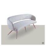 Eetkamerbank Marjon met open rugleuning en armleuningen