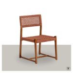 Kuwana Tuinstoel Cinnamon Weave - Amber wood