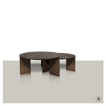 Ronde salontafels Leo in 2 verschillende maten