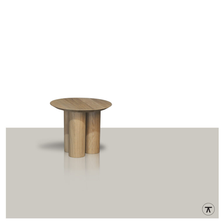 Ronde salontafel Pilaar