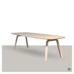 Deens ovale Veere eettafel in lichte eiken