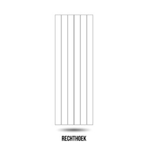 Lijntekening rechthoekige tuintafel van Padoukhout