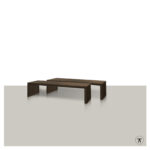 Rechthoekige salontafel Berg in twee verschillende afmetingen