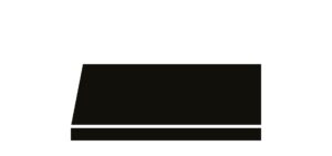 Randafwerking tafelblad Slant 20 graden inversed