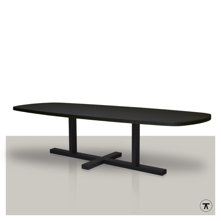 Deens ovale tafel Nova zwart