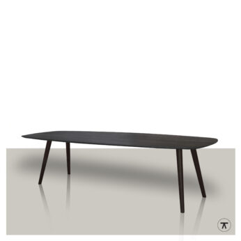 Deens ovale tafel Taps met spitse houten poten