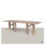 Rechthoekige tafel Leveled