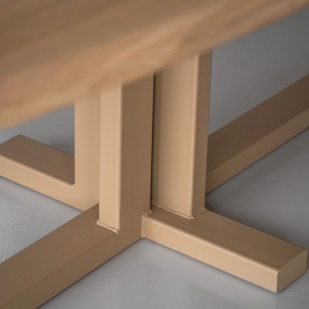 Close-up-metalen onderstel Rootz