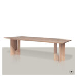 Rechthoekige tafel Breton