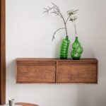 TV-kast dudok zwevend met 2 kleppen