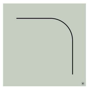 Grote afgeronde hoek