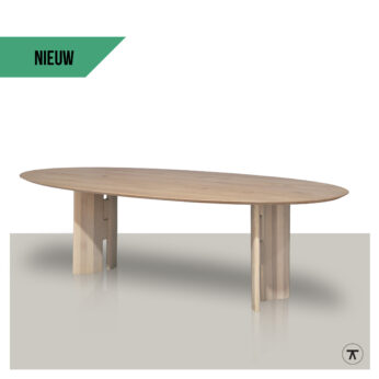 Ovale tafel Allore met label NIEUW