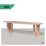 Fins ovale tafel Hannah met label NIEUW