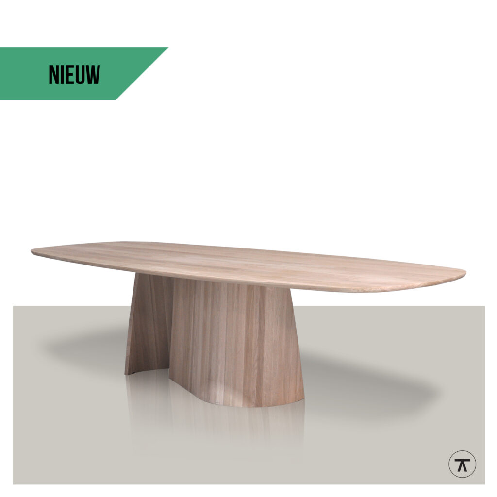 Deens ovale tafel Vorbano met label NIEUW