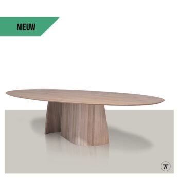 Ovale tafel Vorbane met label NIEUW