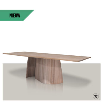 Rechthoekige tafel Vorbanoza met label NIEUW