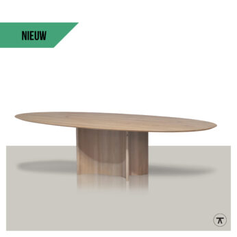 Ovale tafel Gemira met label NIEUW