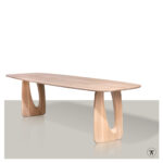 Deens ovale houten tafel Balong