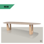 Organische tafel Baluno met label Nieuw