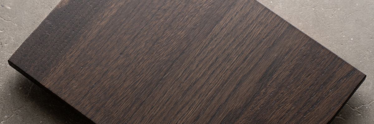 Houten kleurstaal eikenhout in kleur Choco