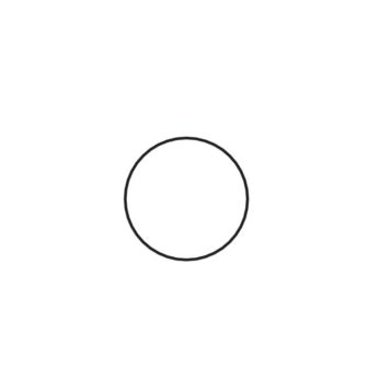 Lijntekening vorm tafelblad rond