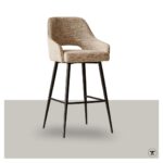 Moods barkruk Paris met rugleuning