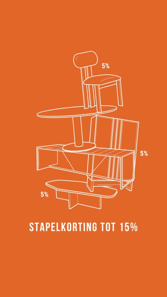 Stapelkorting tot 15% bij Van Tafel